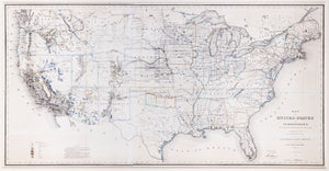 United States General Land Office (Theodore Franks, Draftsman)  Map of the United States and Territories. 1866