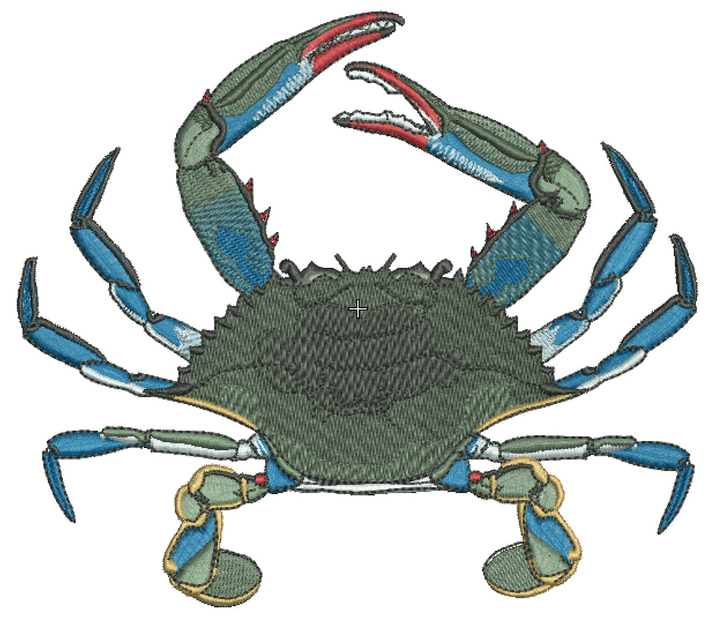 Blue Crab Embroidery Design – Little Blessing Trading Company