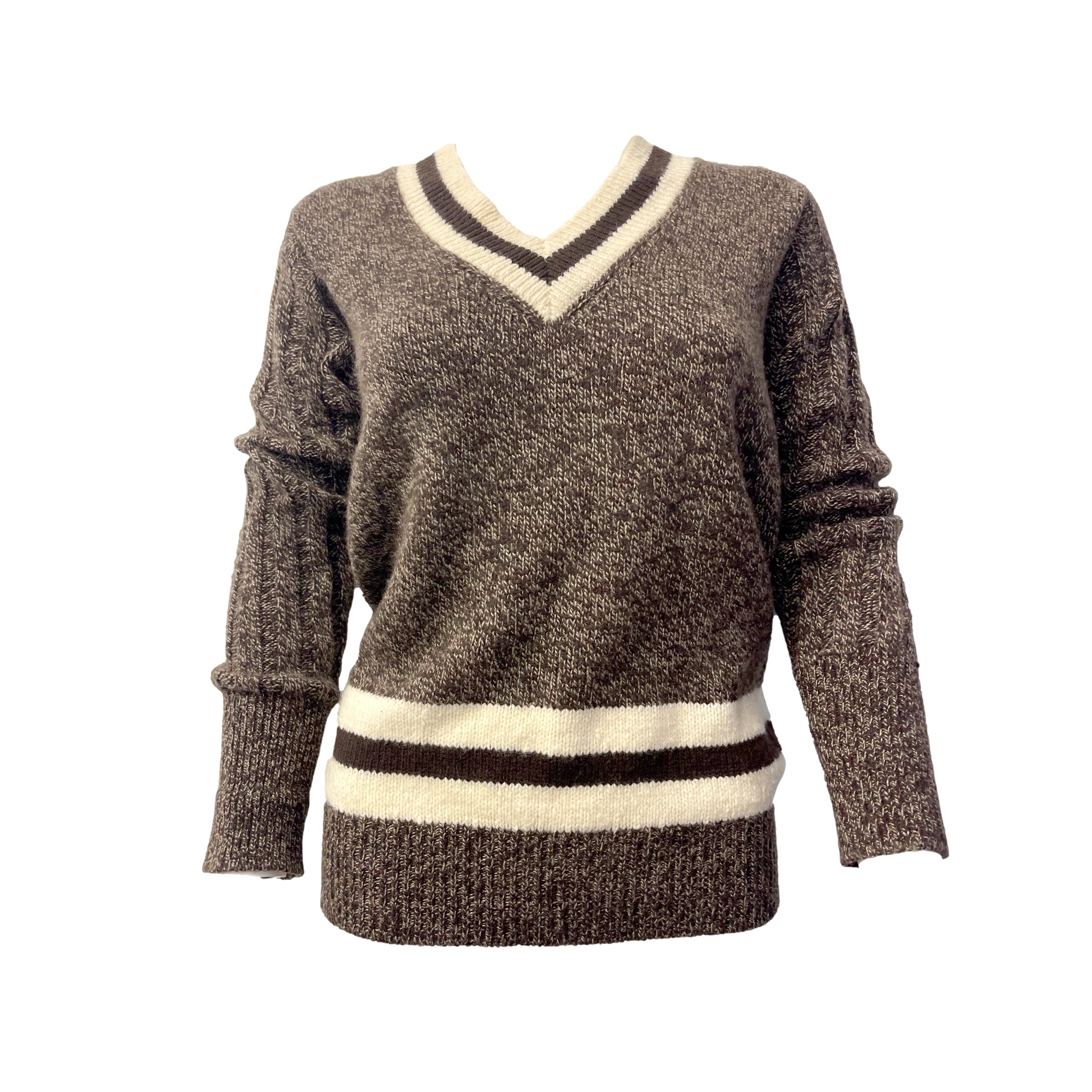 brown chanel sweater