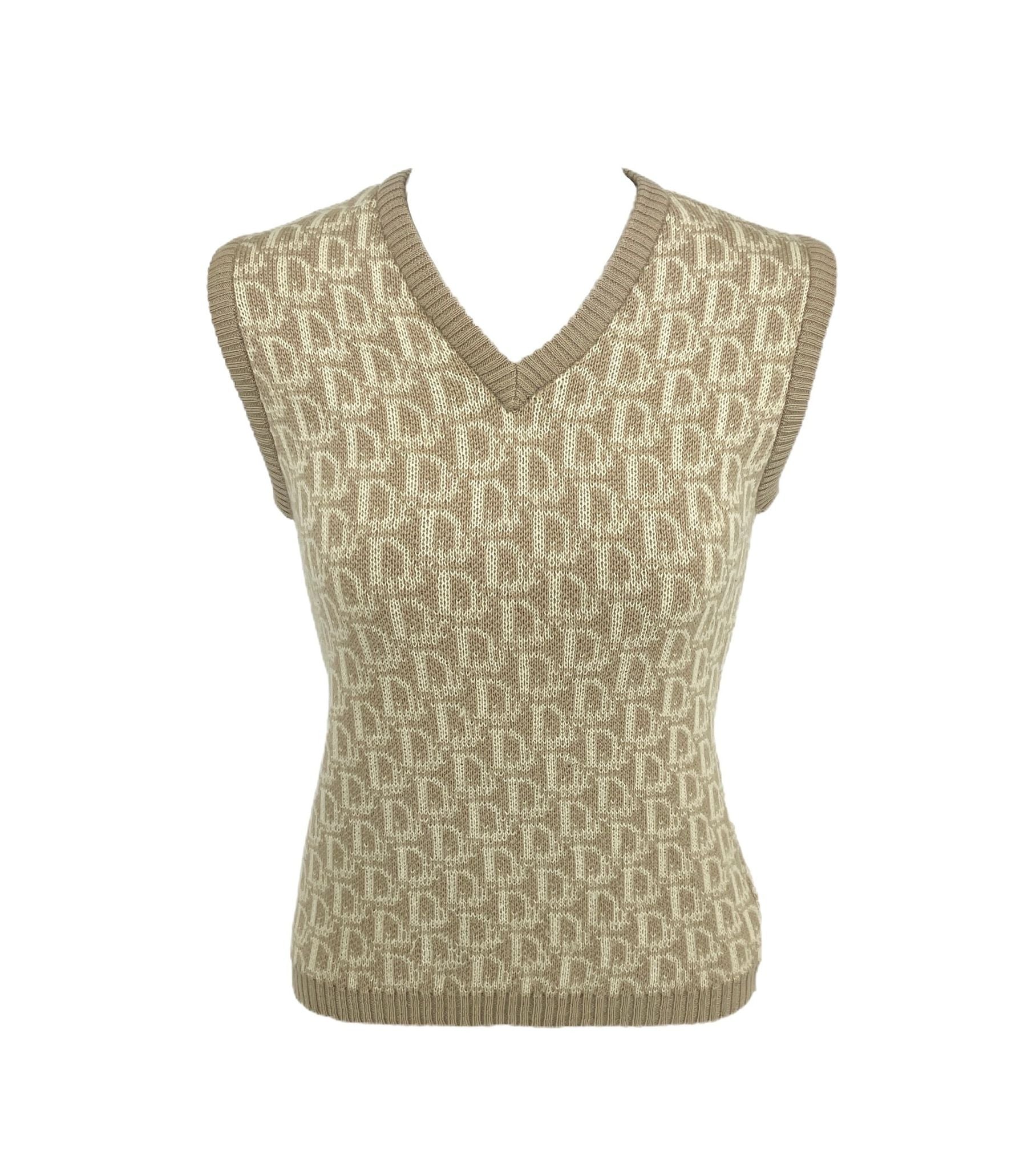 dior monogram sweater vest