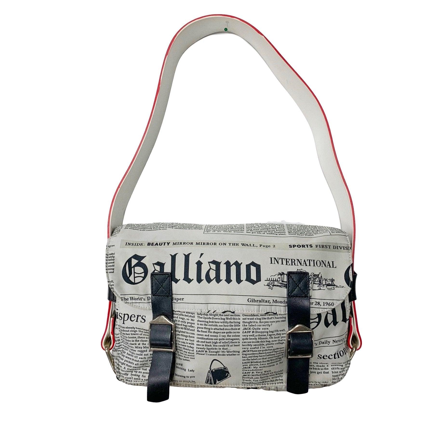 スマートスクラブス john galliano archive news paper tote | www