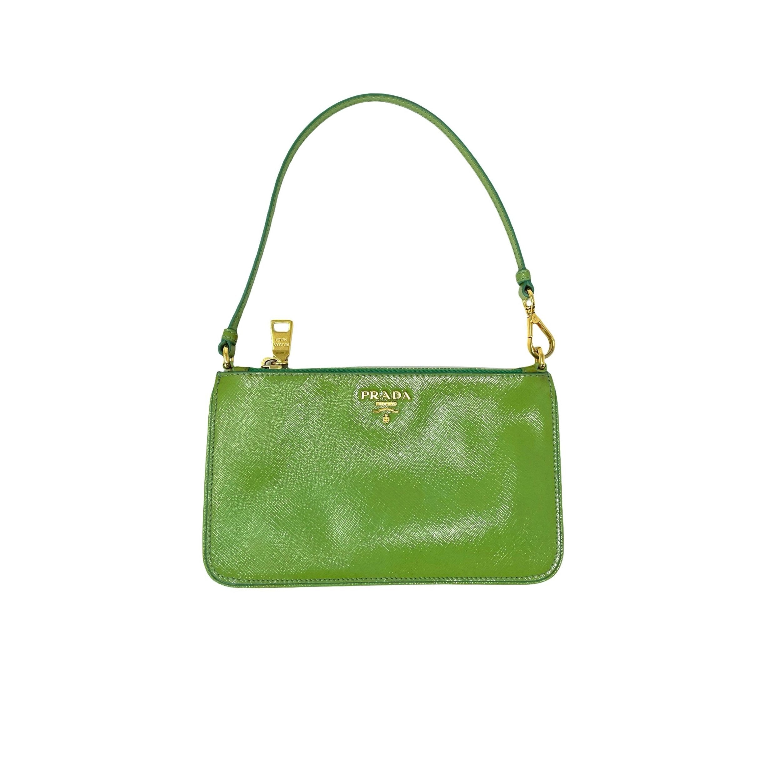 Treasures of NYC - Prada Lime Green Mini Shoulder Bag