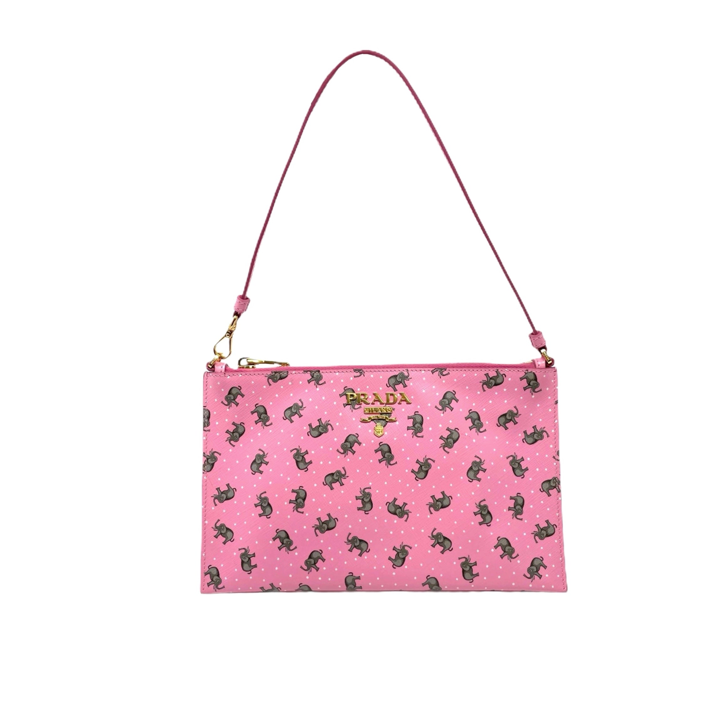 prada pink elephant bag