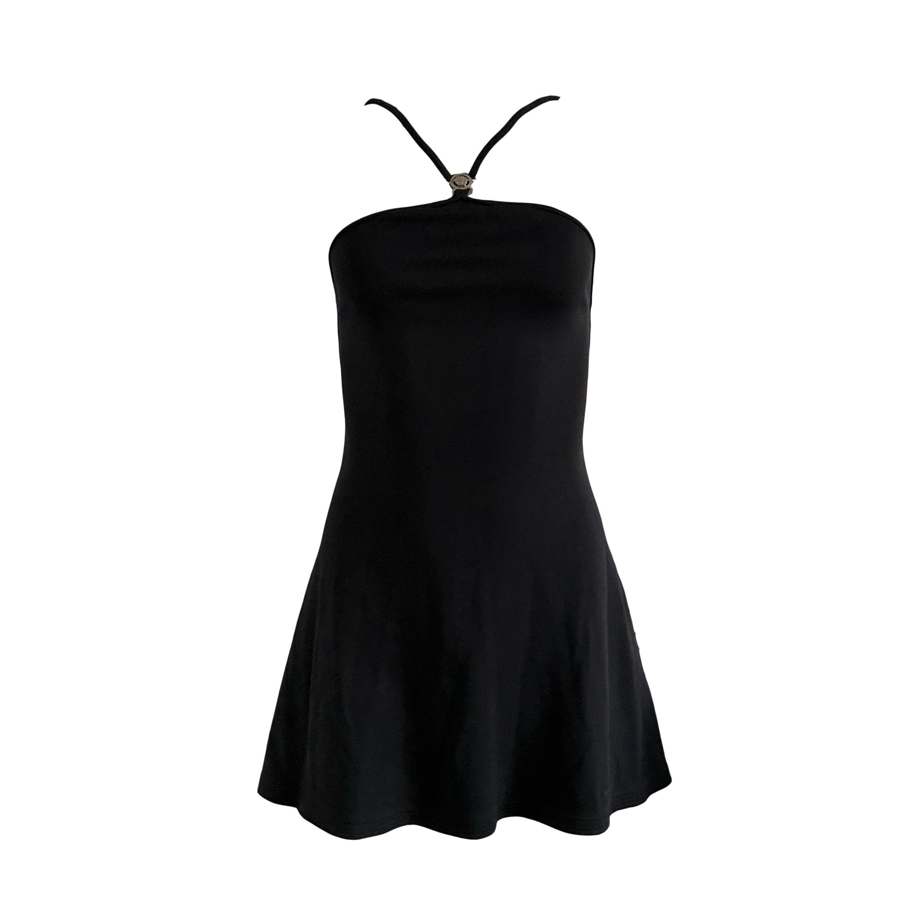 Treasures of NYC - Versace Black Halter Dress