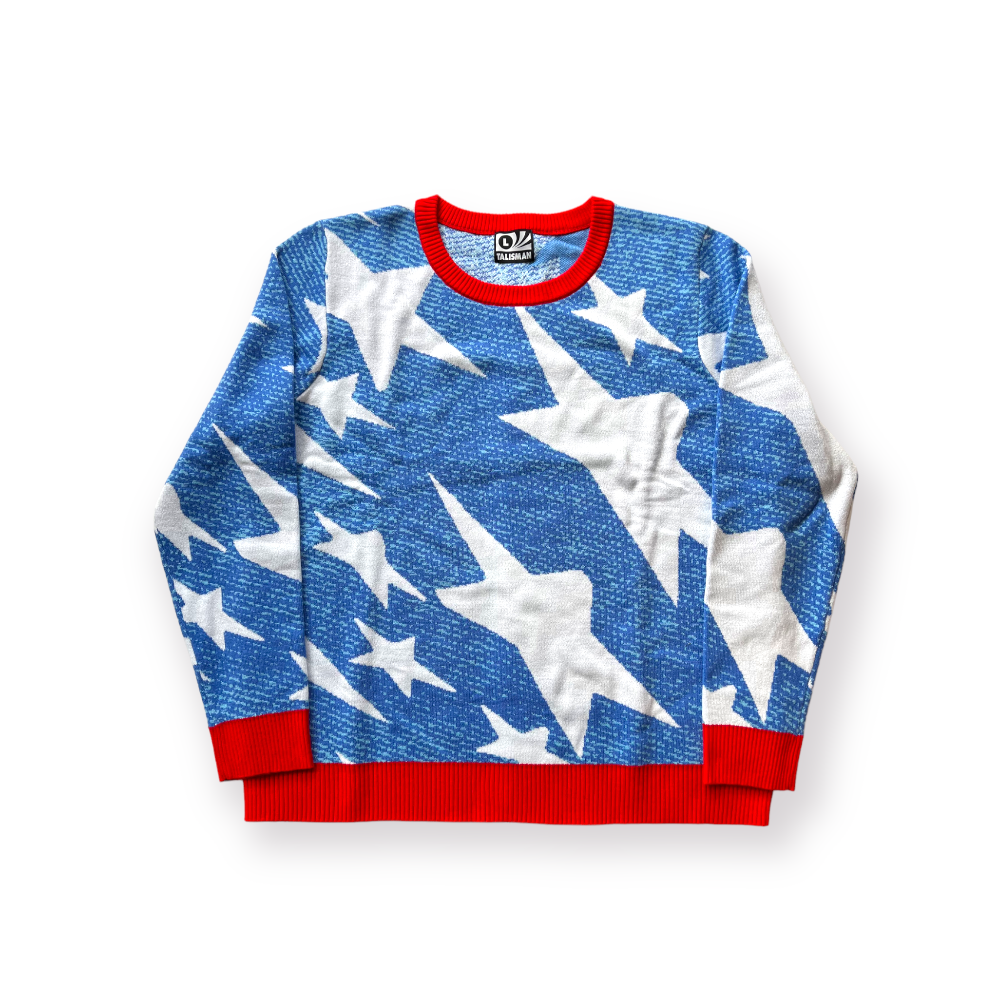 optocht wit welzijn USA Denim Kit Sweater - Talisman & Co.