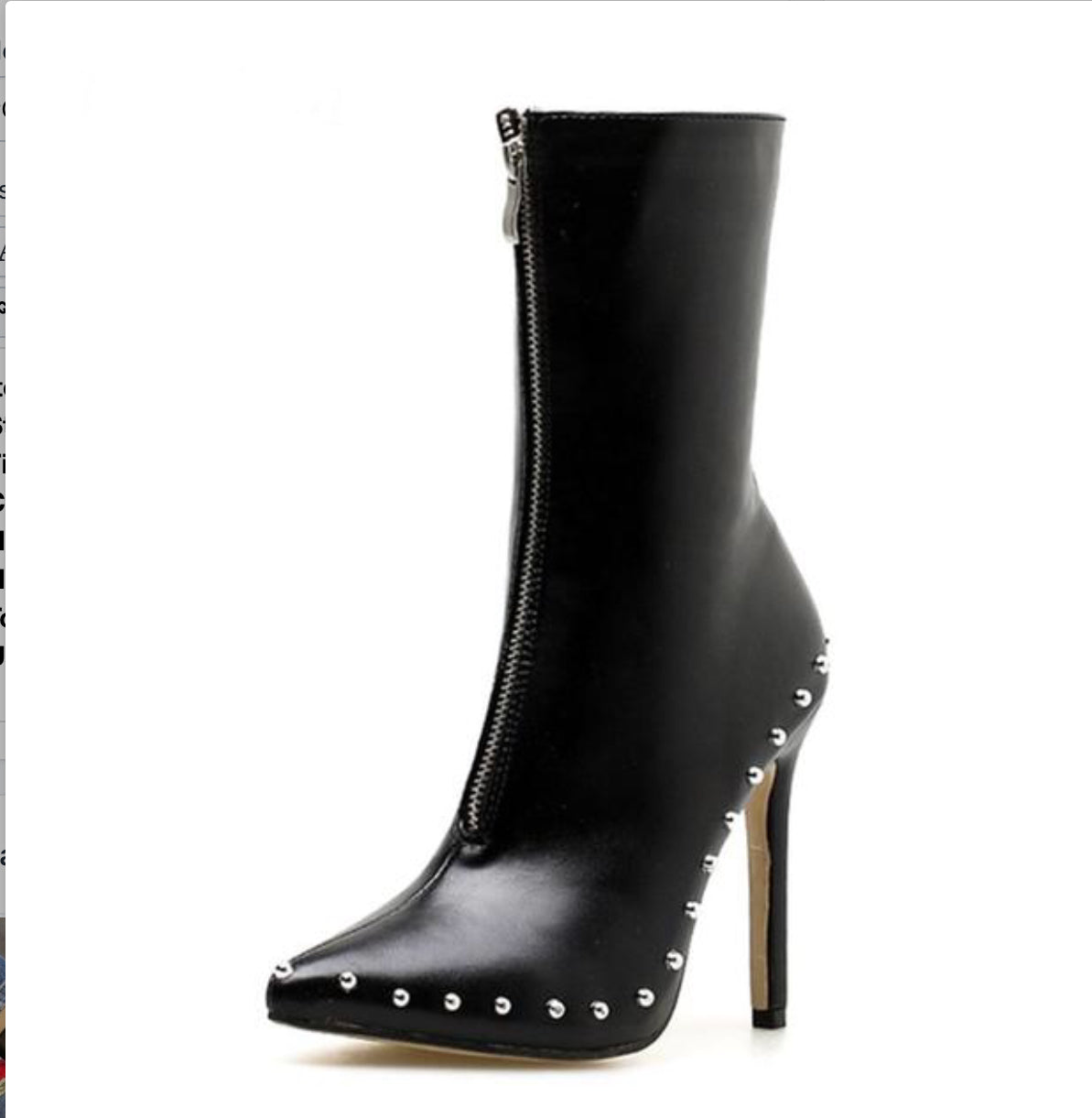 studded pointed boots