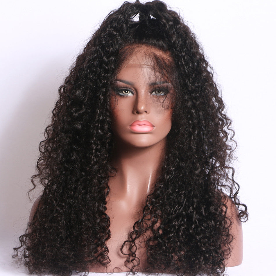 Pre Plucked Lace Front Human Curly Indian Hair Snag Shop