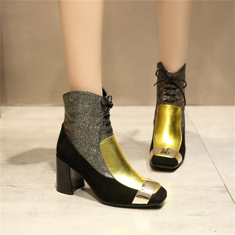 metallic color shoes