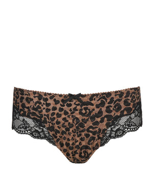 Hanky Panky LEOPARD NOUVEAU Wire Free GLAM Bra 34D & Low Rise