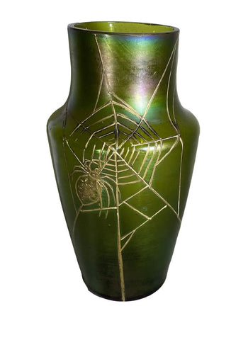 Spider Web Vase Carlton 1937