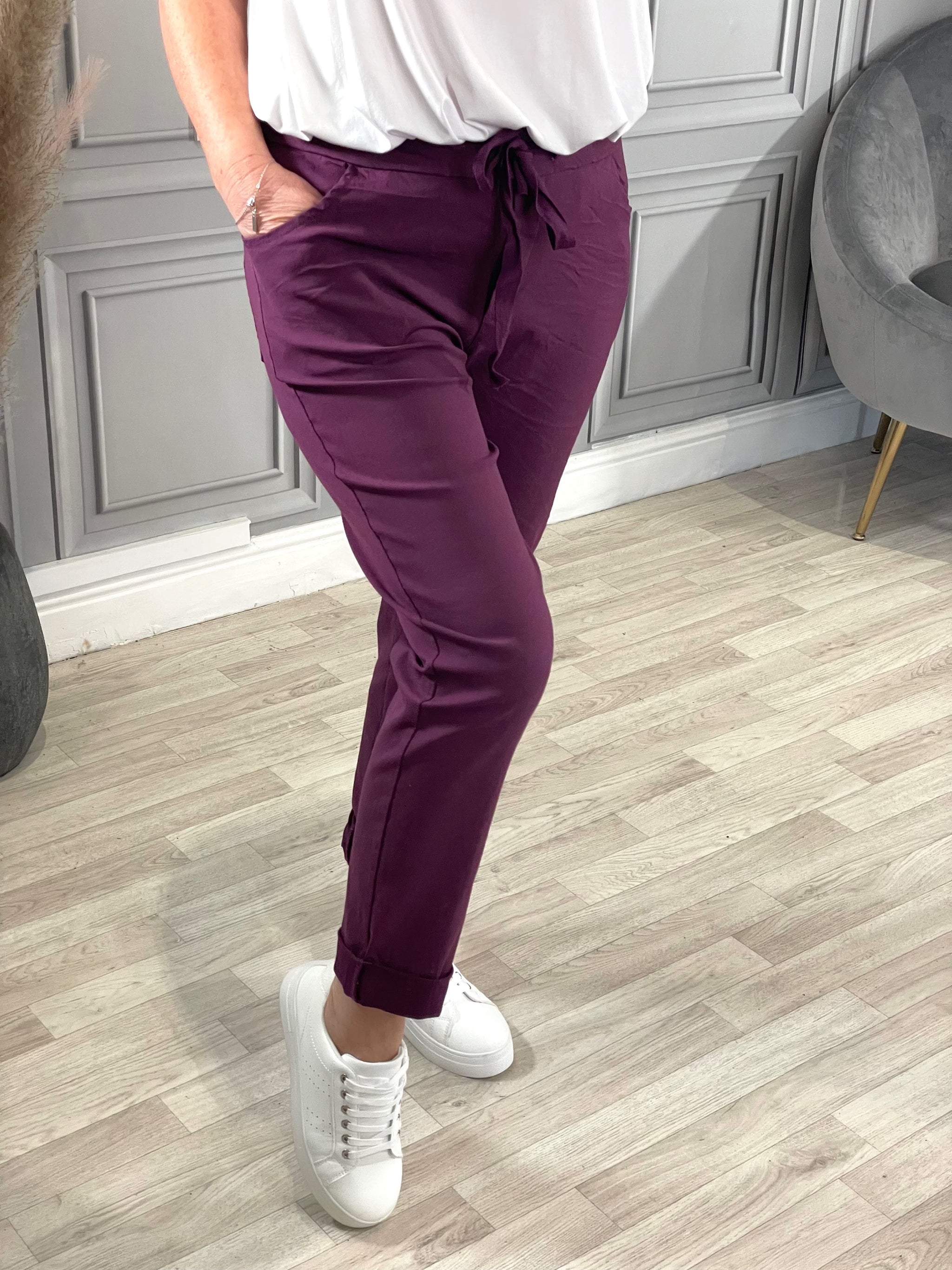 The Modern Stretch Slim Trouser - Mauve