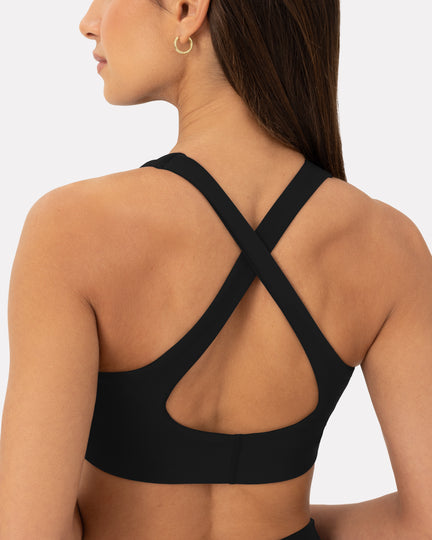 Athleisure Strappy Scoop High-Support Sports Bra Image 1