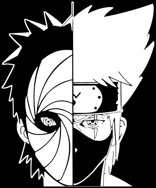 Naruto -- Kakashi Hitake and Obito Uchiha anime decal – KyokoVinyl