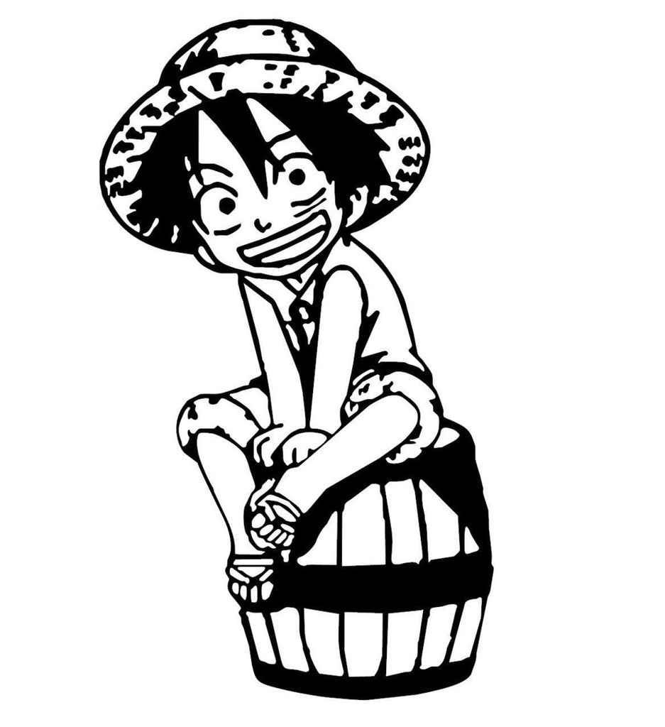 One Piece Monkey D Luffy Chibi Anime Decal Kyokovinyl