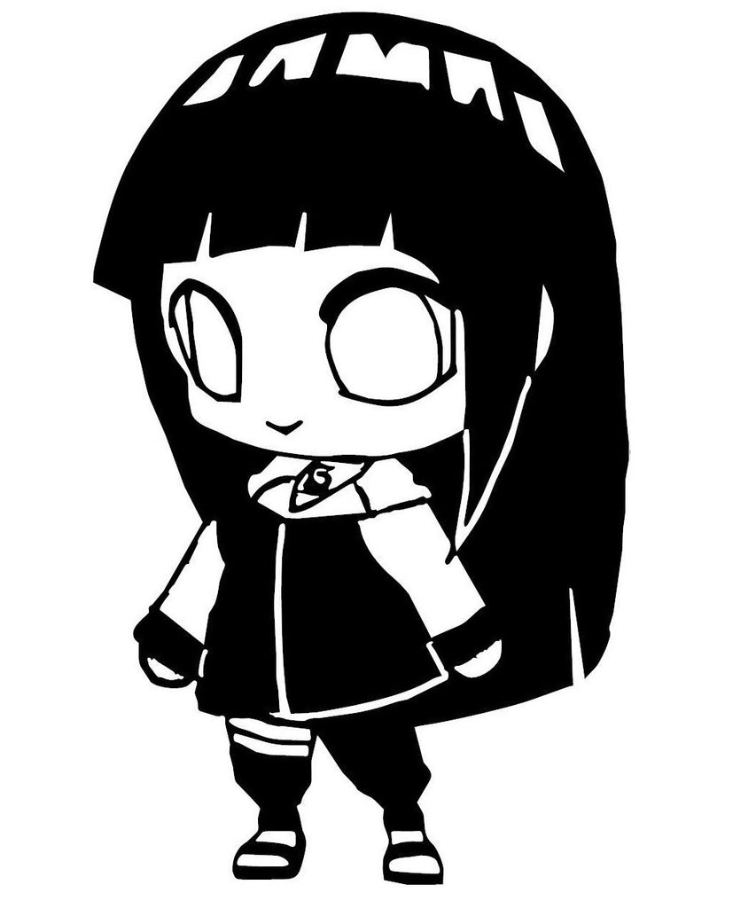Naruto -- Hinata Hyuga Chibi Anime Decal Sticker - KyokoVinyl
