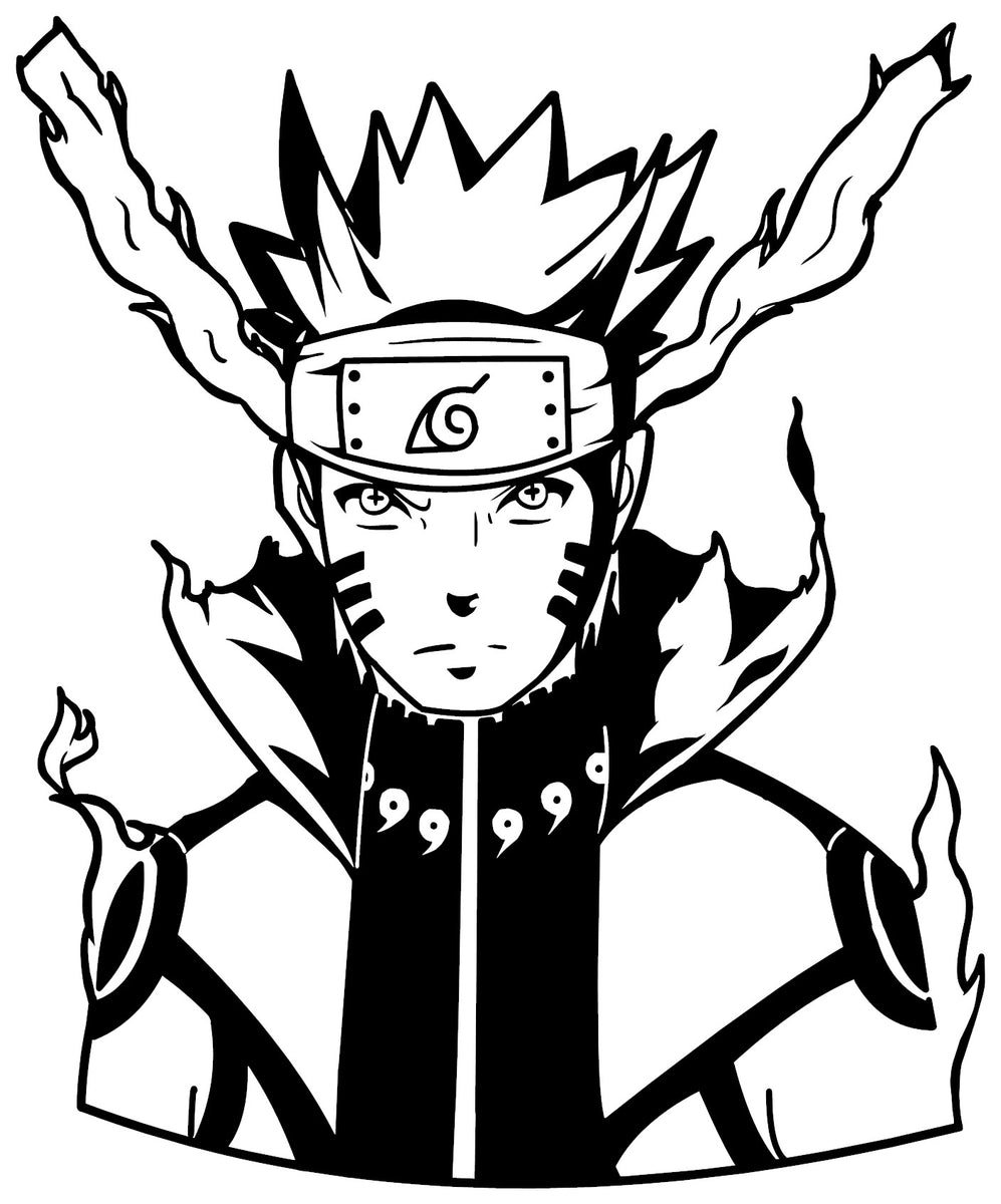 Download Naruto -- Naruto Uzumaki (Bijuu mode) Decal Sticker ...