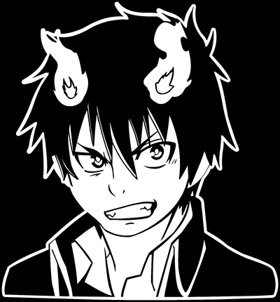 Blue Exorcist - Rin Okumura Anime Decal Sticker – KyokoVinyl