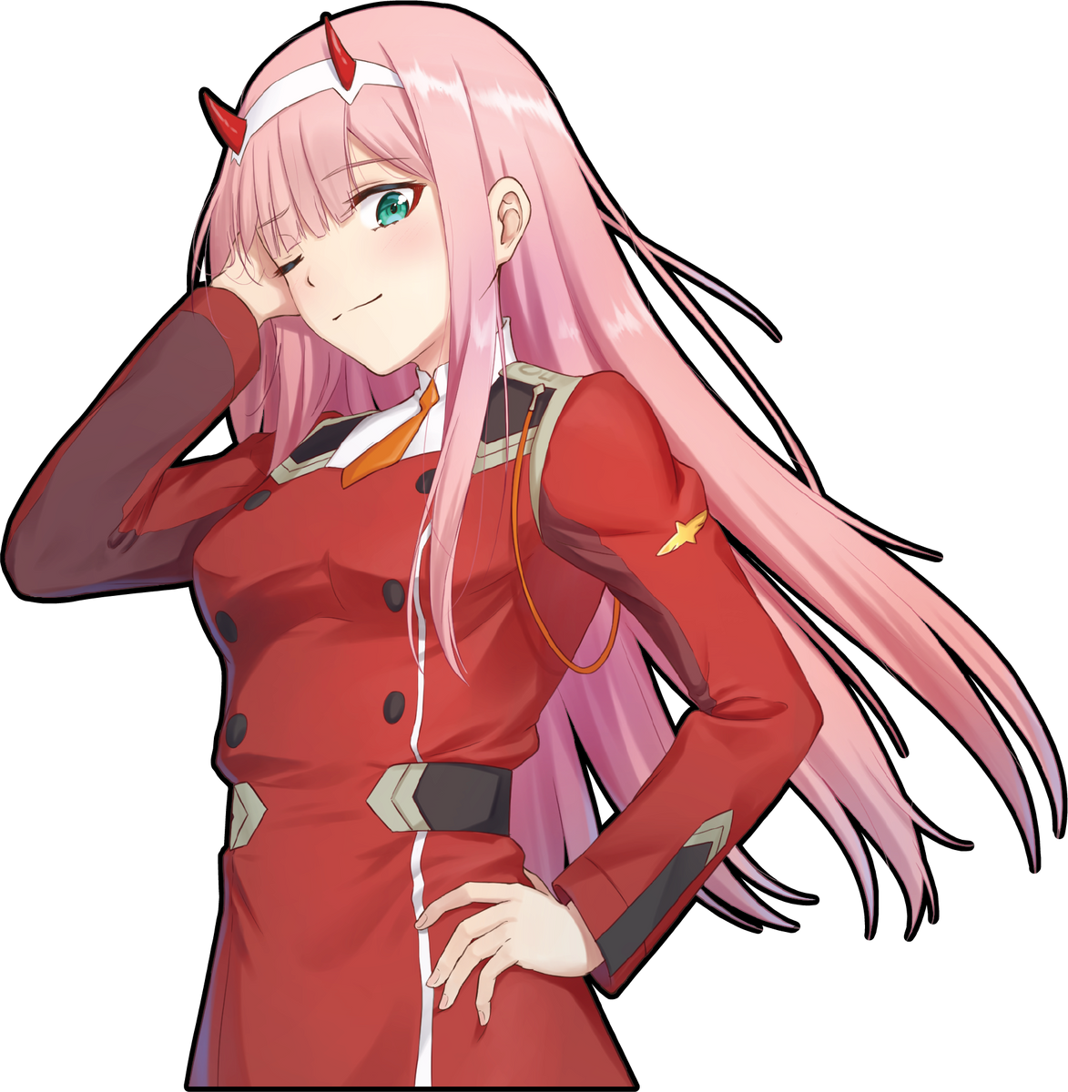 Darling in the Franxx - Zero Two Anime Decal Sticker – KyokoVinyl