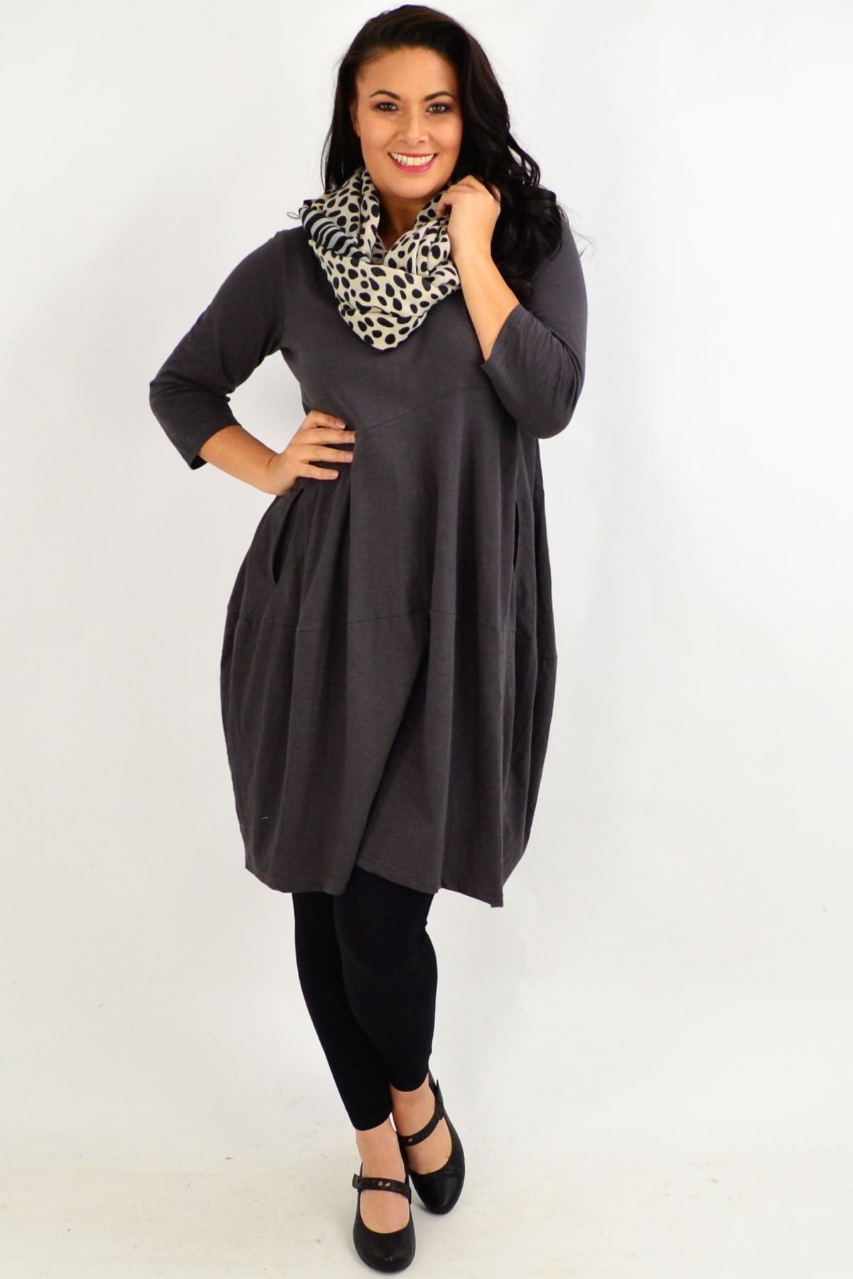 Bubble Grey Bounce Tunic Dress | I Love Tunics