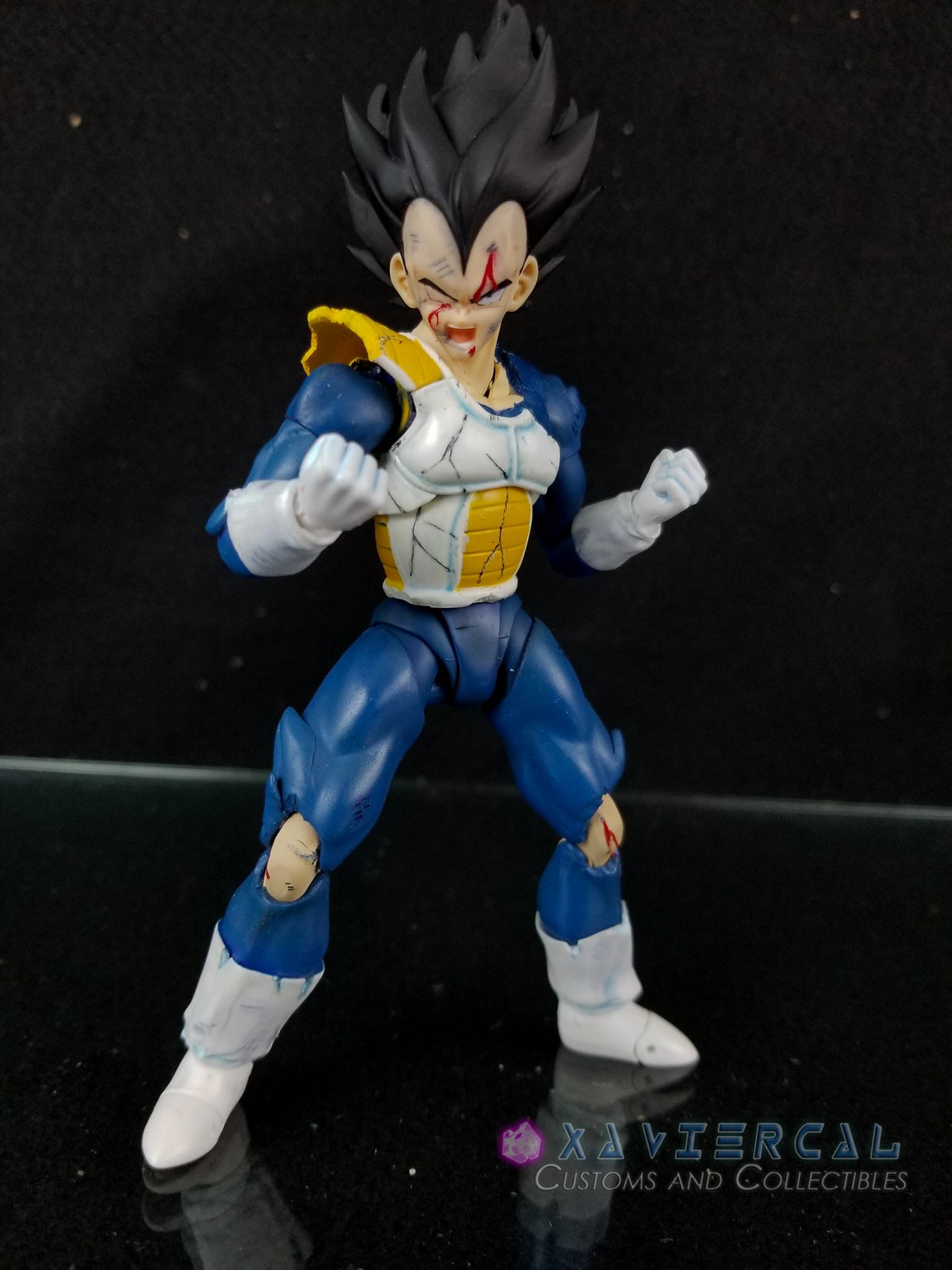 Xavier Cal Custom S H Figuarts Dragon Ball Z First Encounter Vegeta Xavier Cal Customs And Collectibles