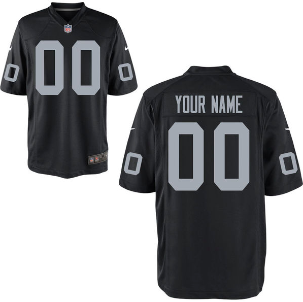 black and white raiders jersey