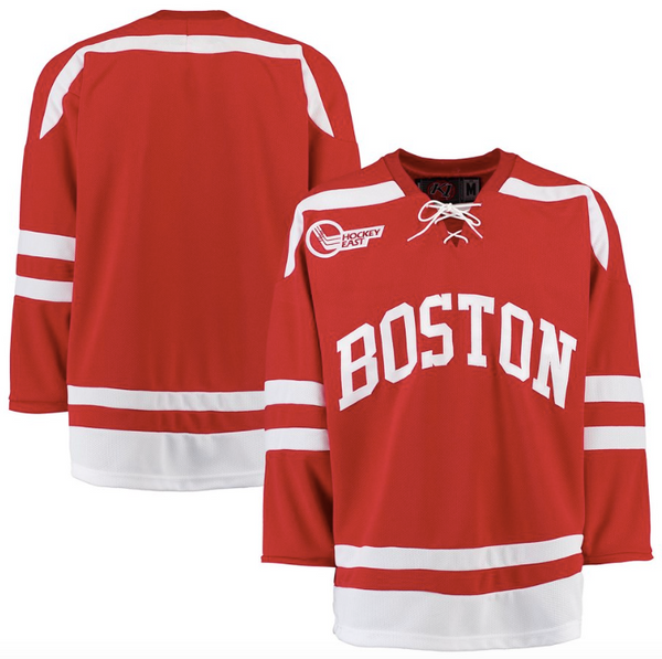 boston university hockey jersey custom