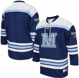 black and blue hockey jersey