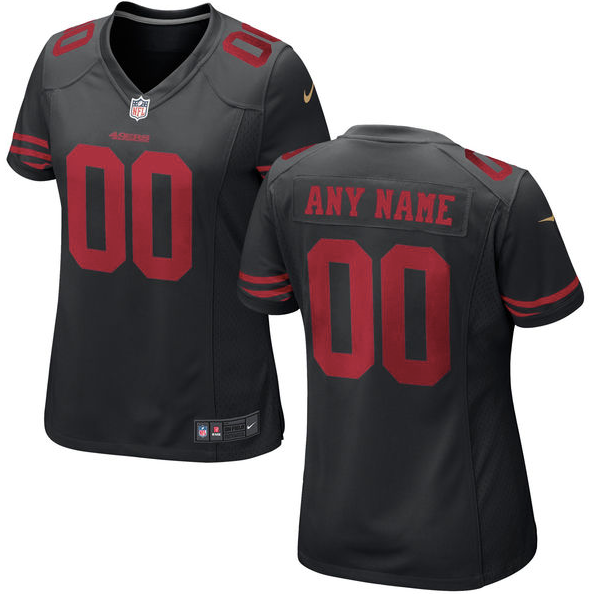 womens black 49ers jersey