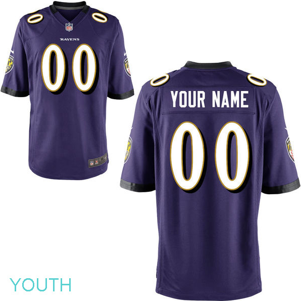 Baltimore Ravens Jersey - Youth Purple 
