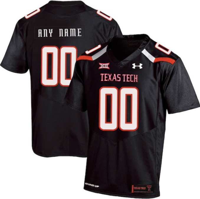 custom texas tech football jersey