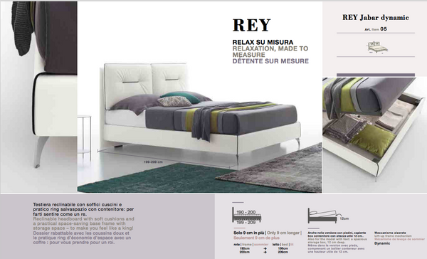 Rey reduced size bed only 9 cm + 