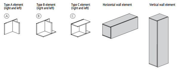 Tetris elements