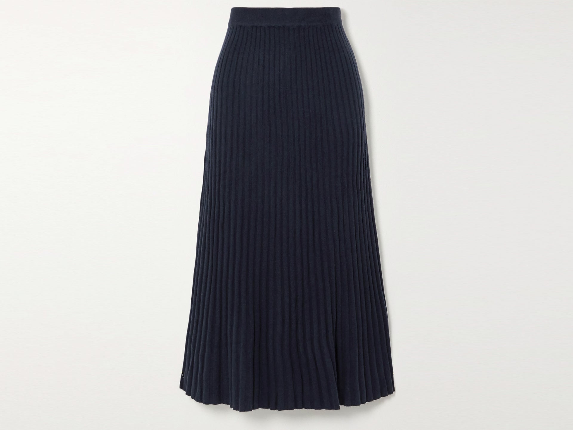ARCH4 - Sustainable Fashion - Ribbed cashmere midi skirt