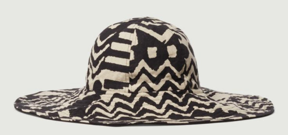 Gorman - Black and white patterned 'Mangrove' hat