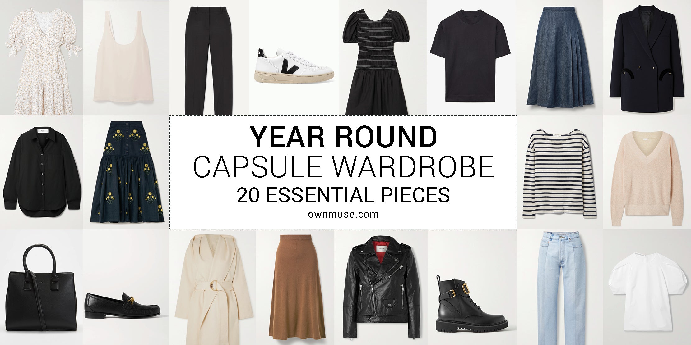 Year Round Capsule Wardrobe - 20 Essential Pieces