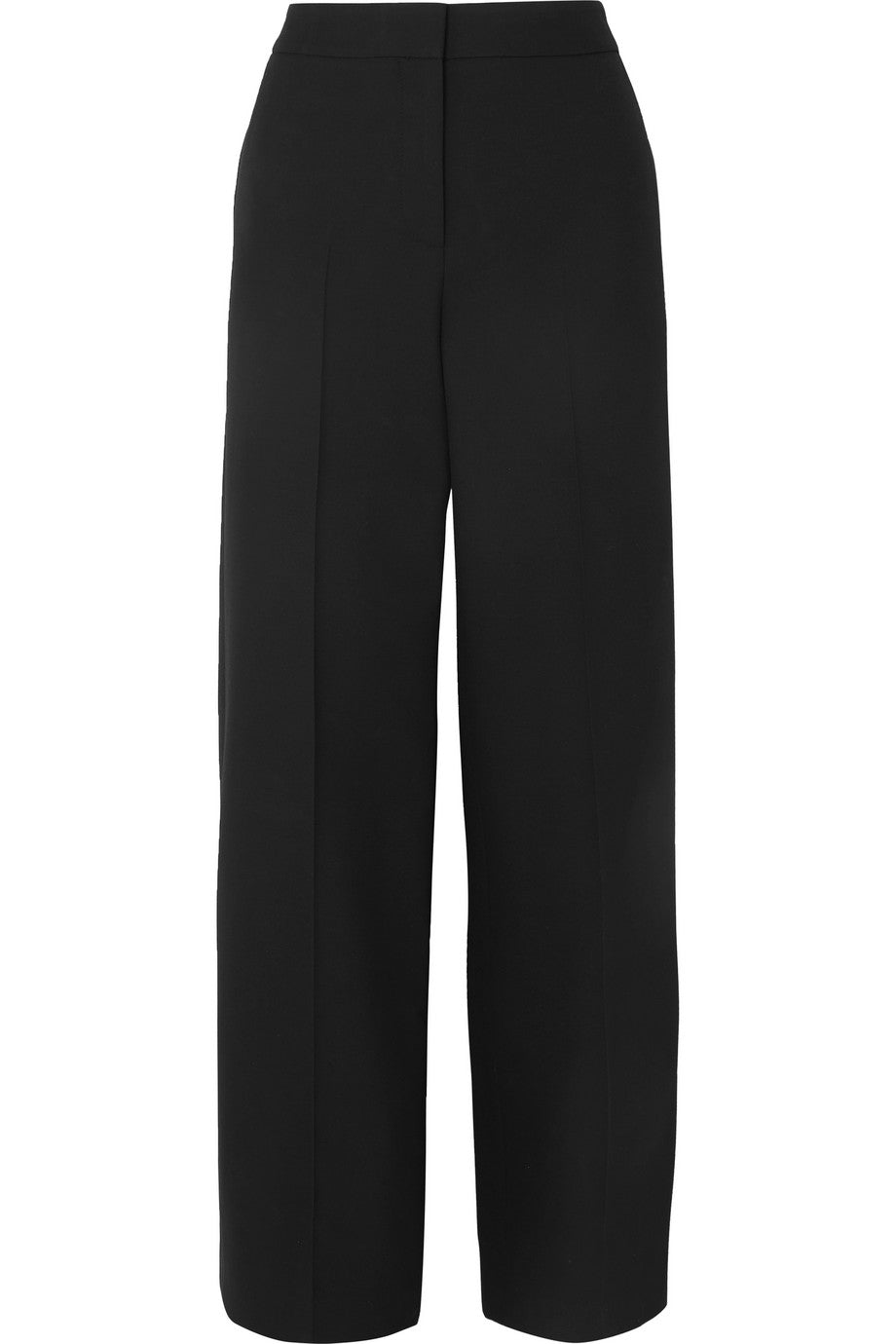 Alexander Mcqueen - Black wool-blend wide-leg pants trousers