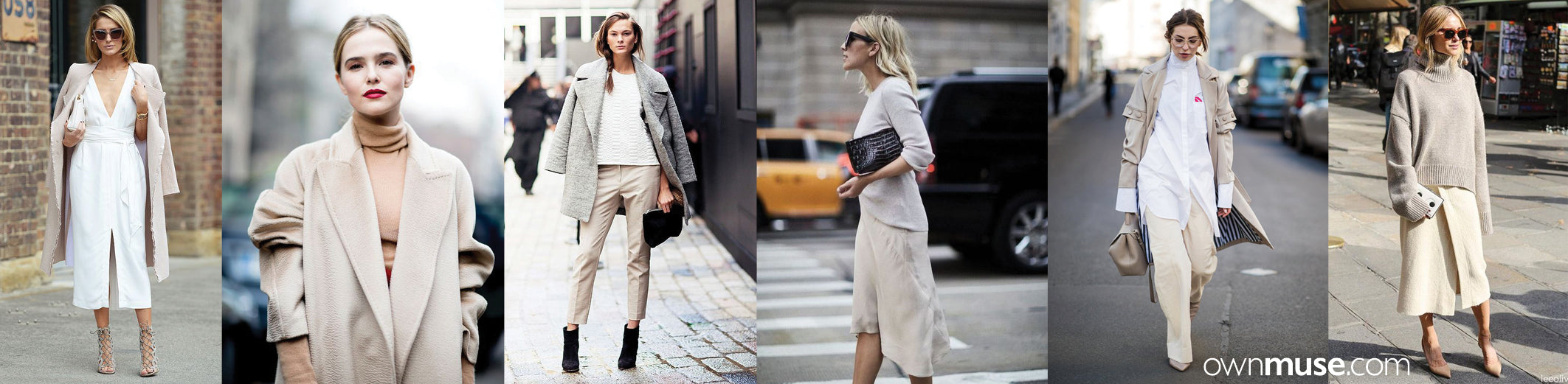Street style fashion and style in base colour beige featured on ownmuse.com