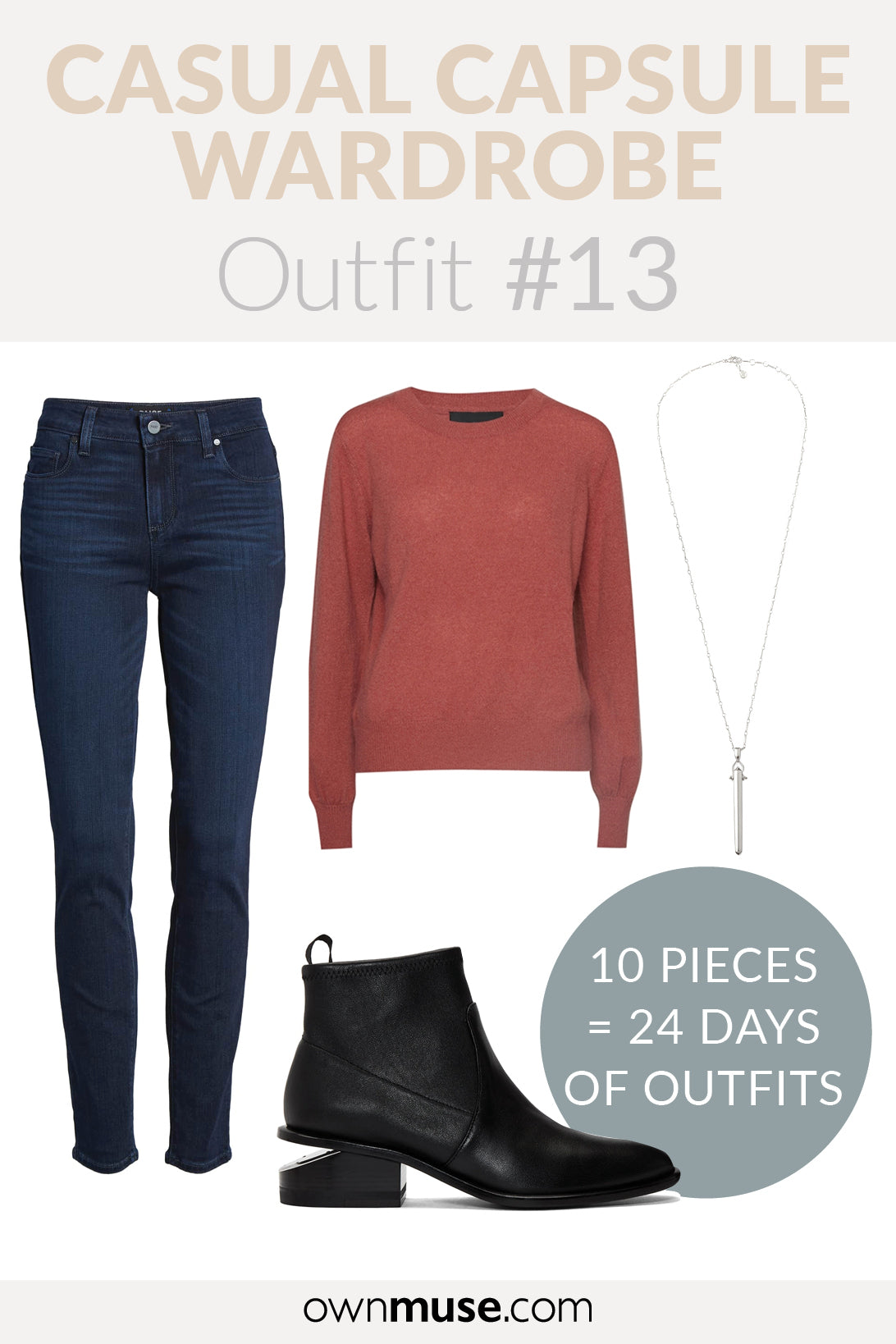 Day wear outfit inspiration - Capsule Wardrobe 