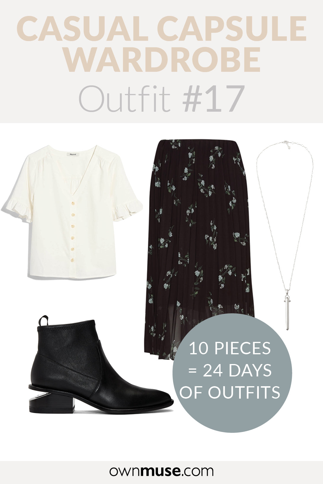 Day wear outfit inspiration - Capsule Wardrobe 