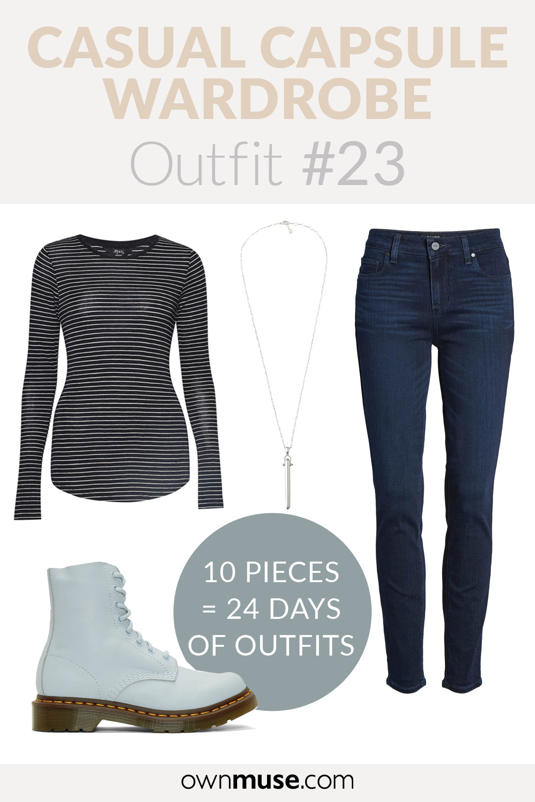 Day wear outfit inspiration - Capsule Wardrobe 