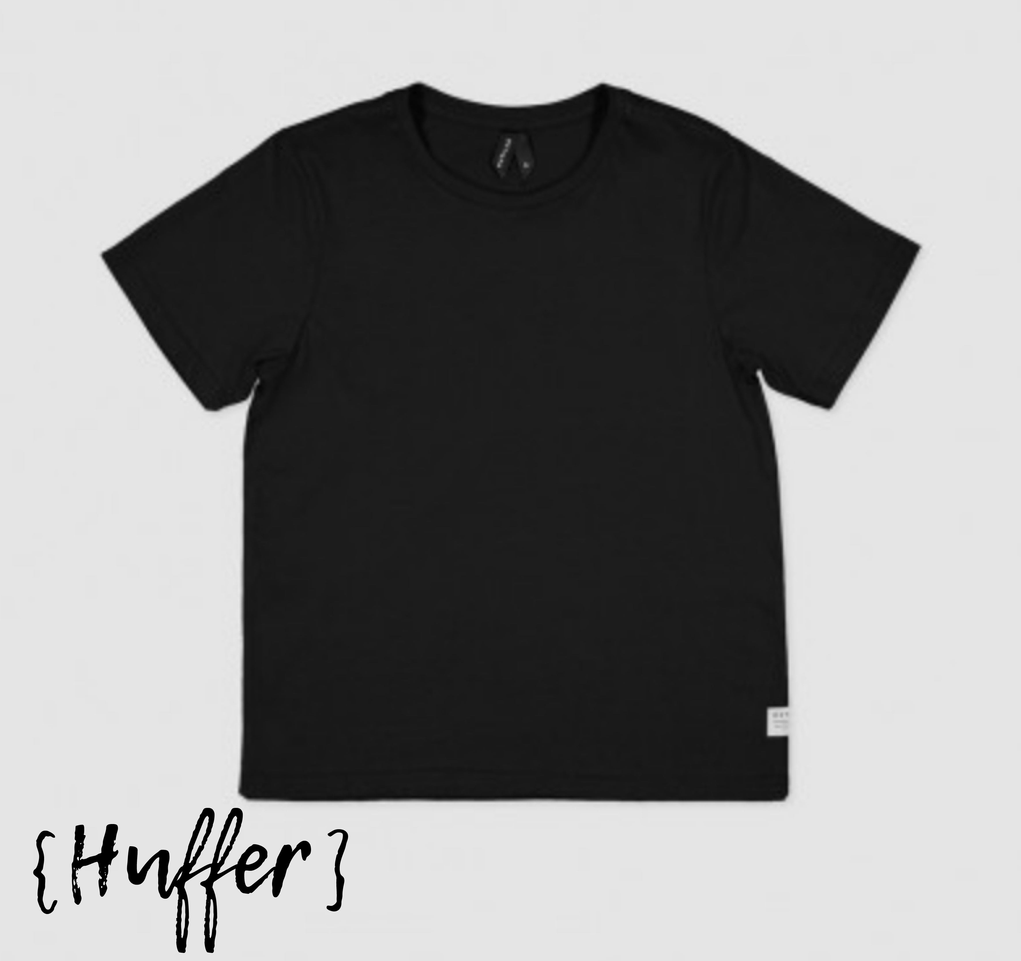 Huffer - short sleeve black t-shirt top