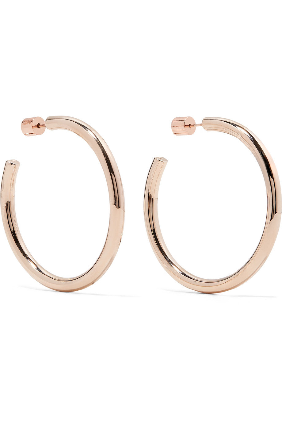 Jennifer Fisher - 'Baby lilly' rose-gold plated hoop earrings