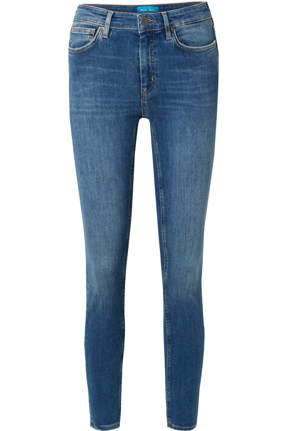 Mih Jeans - Blue denim 'Bridge' high-rise skinny jeans