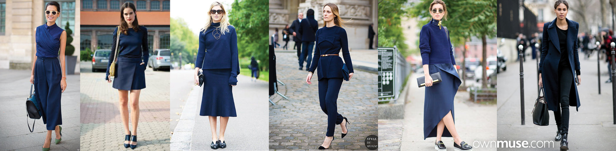 Street style fashion and style in base colour navy featured on ownmuse.com
