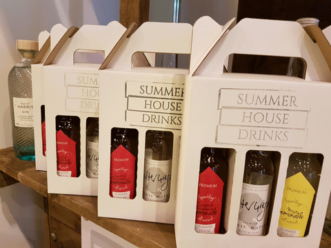 Summer House Drinks pack containing 3 bottles of infused juice