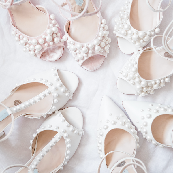 pearl bridal heels