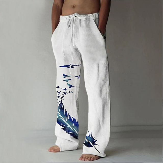 dronken Technologie Stewart Island The Feather of Maat Linen Pants – Amerukhan Basics Clothing
