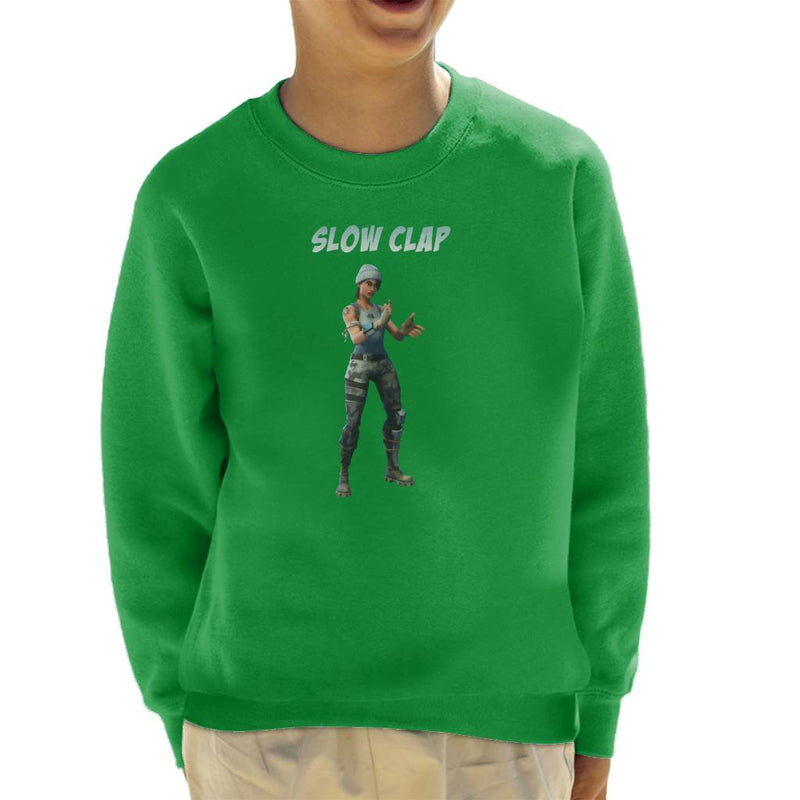 fortnite slow clap kid s sweatshirt by prosthetic mind cloud city 7 - clap clap fortnite