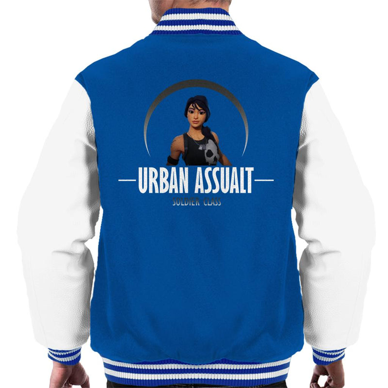 Fortnite Urban Assault Soldier Class Cloud City 7 - fortnite urban assault soldier class men s varsity jacket by spudh!   ead cloud city 7