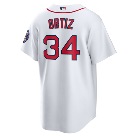Boston Red Sox NIKE White ORTIZ Hall of Fame Replica Jersey ...